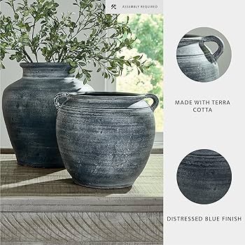 美品✨ Ashley Dimaia Vase アシュレイファニチャー 花瓶 輸入 Dimaia Vase (Set of 2) | Ashley